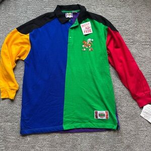 🏀💚 Vintage Miami Hurricanes “In The Paint” Long Sleeve Polo – NWT